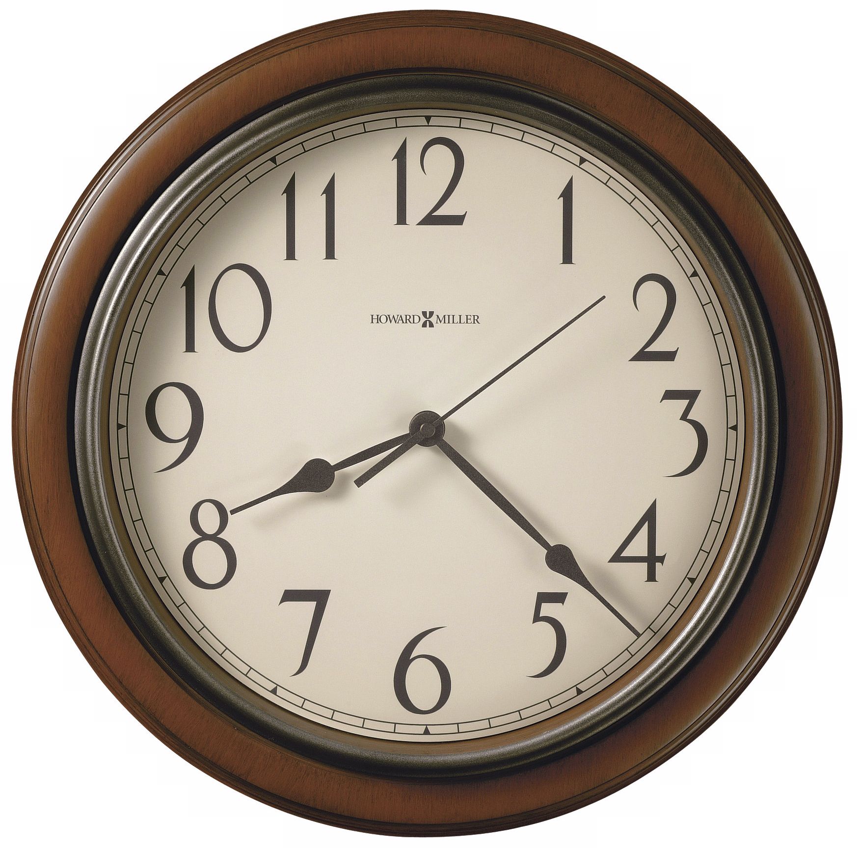 Howard Miller Kalvin 15 1/4" Round Cherry Wall Clock