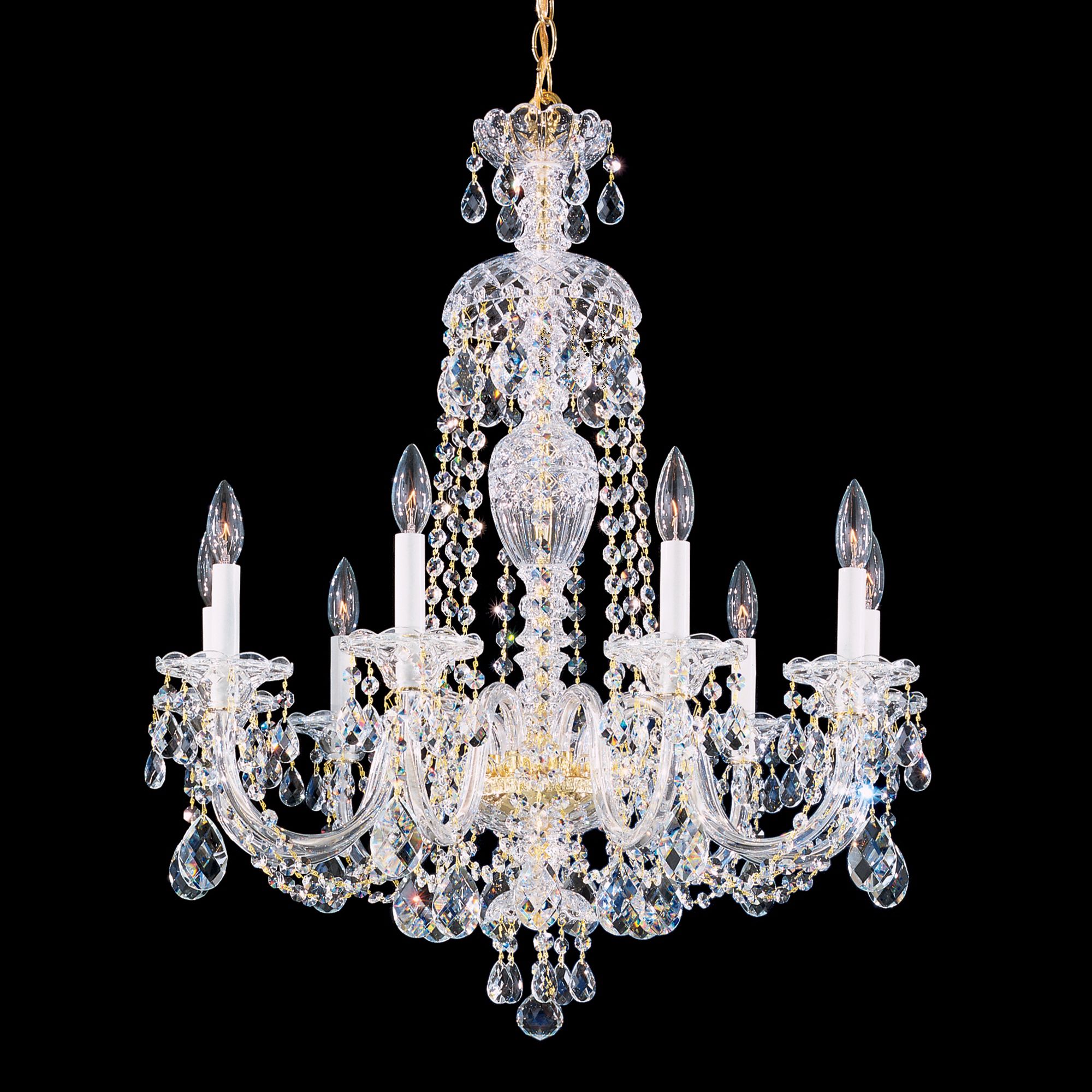 Schonbek Sterling 27" Wide Heritage Crystal Chandelier