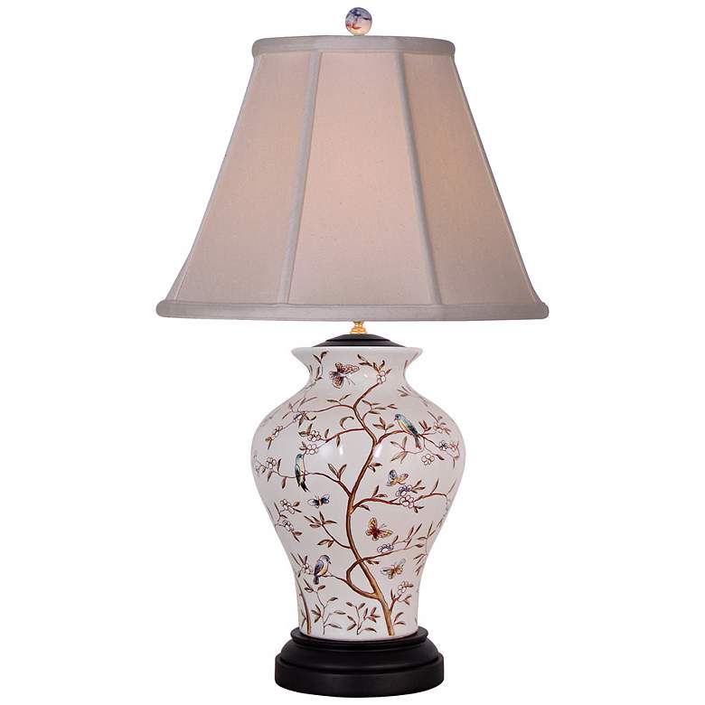 Image 2 Birds in a Tree Porcelain Table Lamp