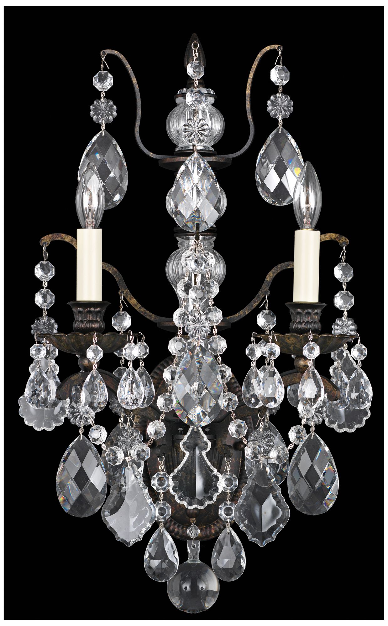 Schonbek Bordeaux 21 1/2" High Heirloom Bronze Wall Sconce