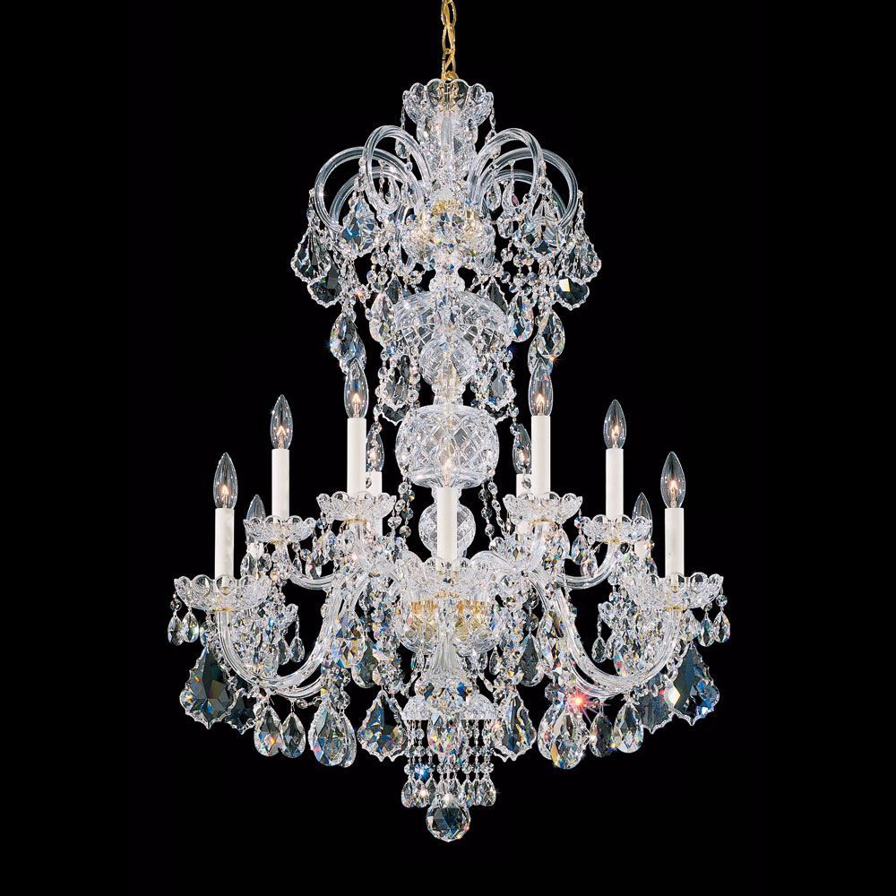 Schonbek Olde World 30" Wide Gold Spectra Crystal Chandelier