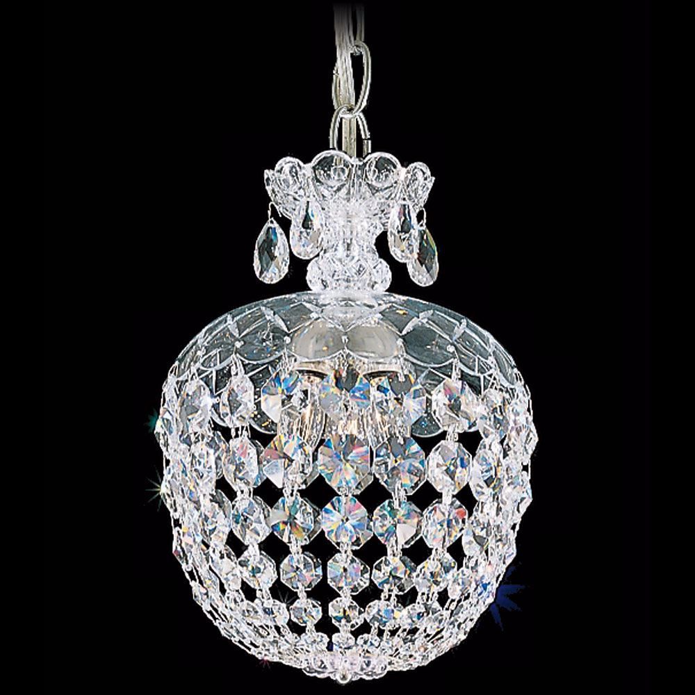 Schonbek Olde World Collection 8" Crystal Mini Pendant Light