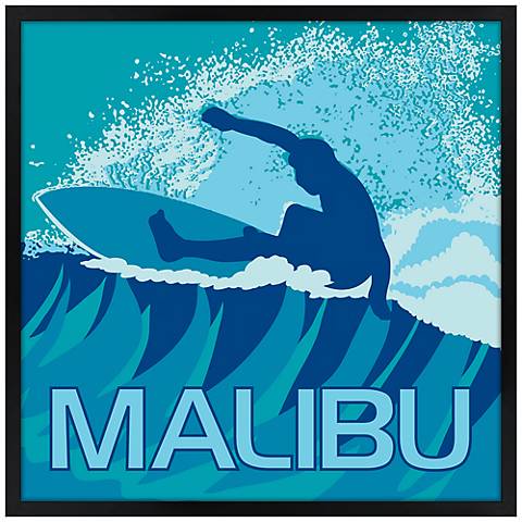 Malibu Surfer Wall Art - #N6912 | Lamps Plus