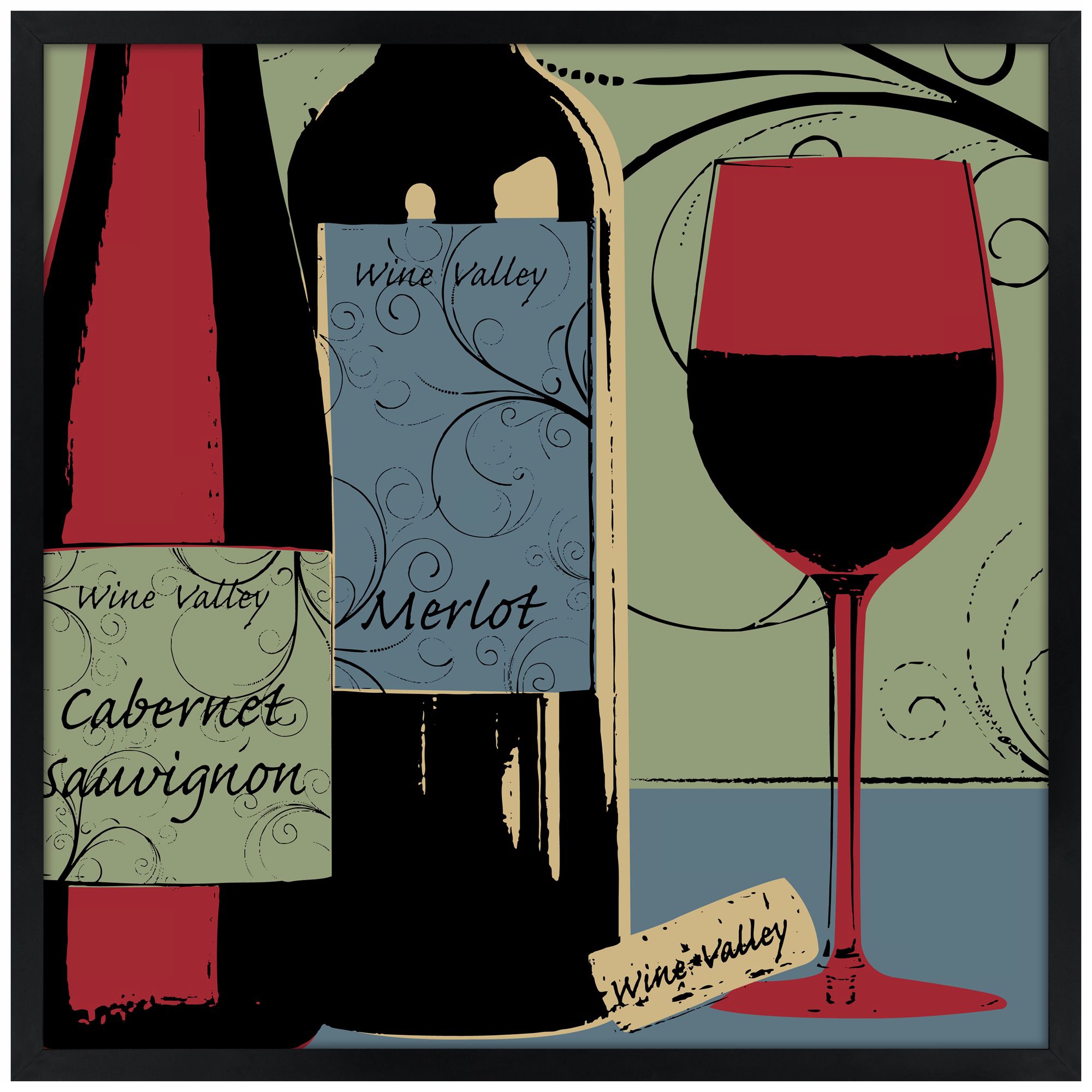 Wine Tasting Wall Art – Elegant Canvas for Lovers' Decor