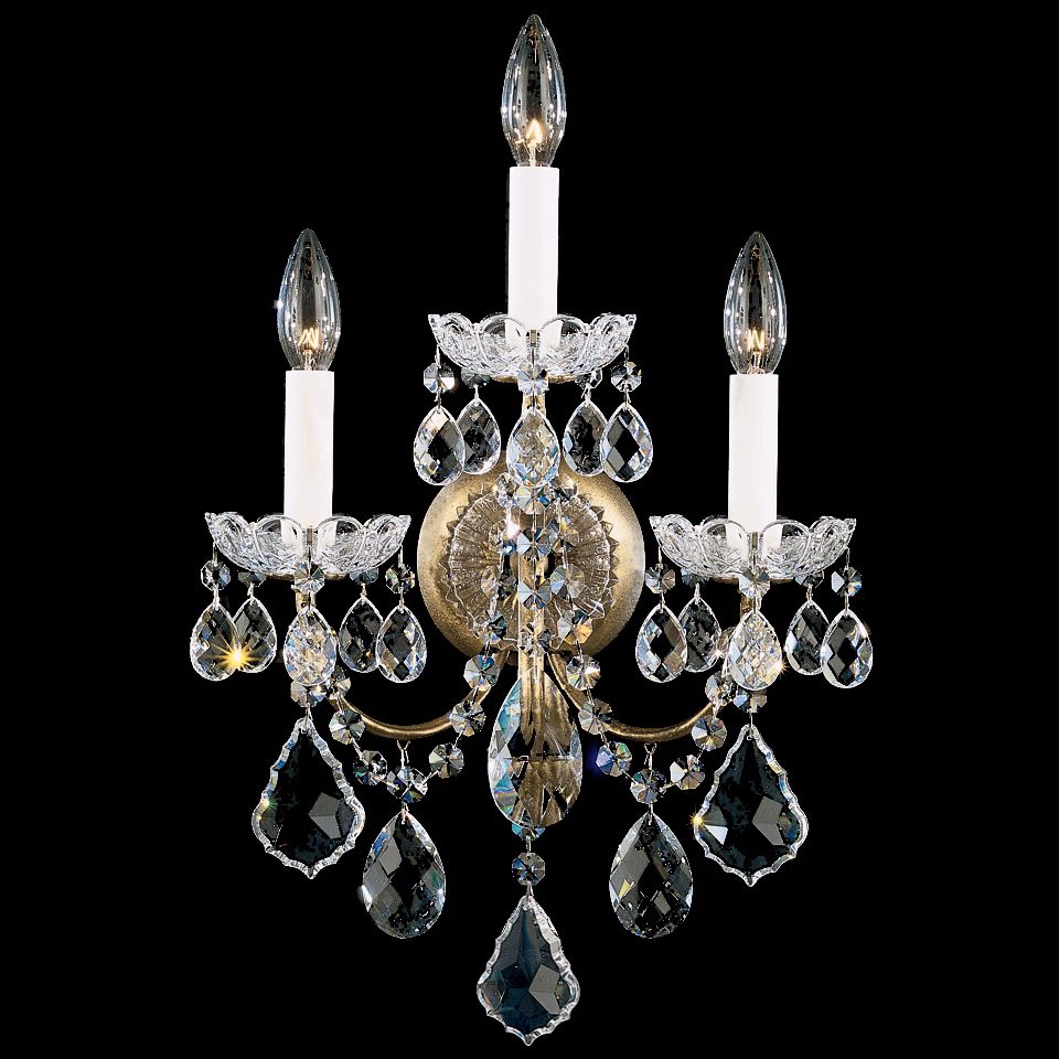 Schonbek New Orleans Collection 3-Light Crystal Wall Sconce