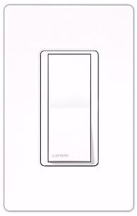 Lutron Claro White Single Pole Switch