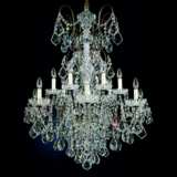 New Orleans 32&quot; Wide Hand-Cut Crystal Chandelier in Gold