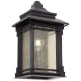 Hickory Point 16 1/2&quot; High Bronze Outdoor Pocket Wall Light