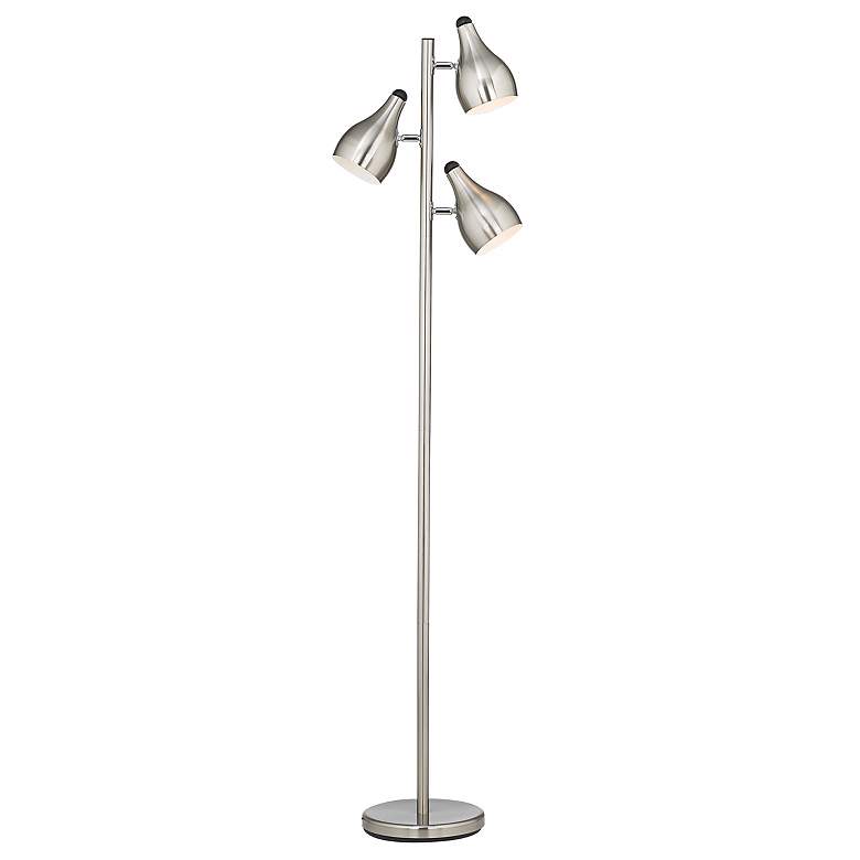 Image 3 Trac Tree Style 3-Light Floor Lamp in Brushed Steel