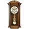 Bulova Hartwick Walnut 29 3/4" High Chiming Wall Clock