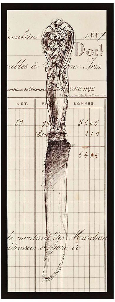 Knife Document 39" High 15" Wide Wall Art Plaque