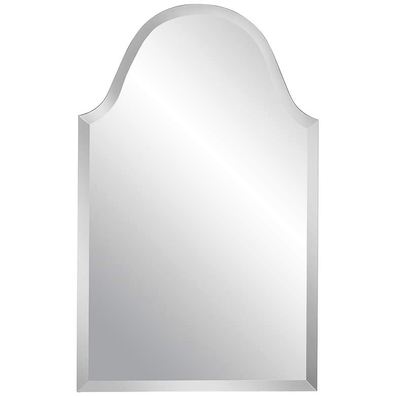 Image 2 Crown Arch Frameless 20" x 40" Beveled Wall Mirror