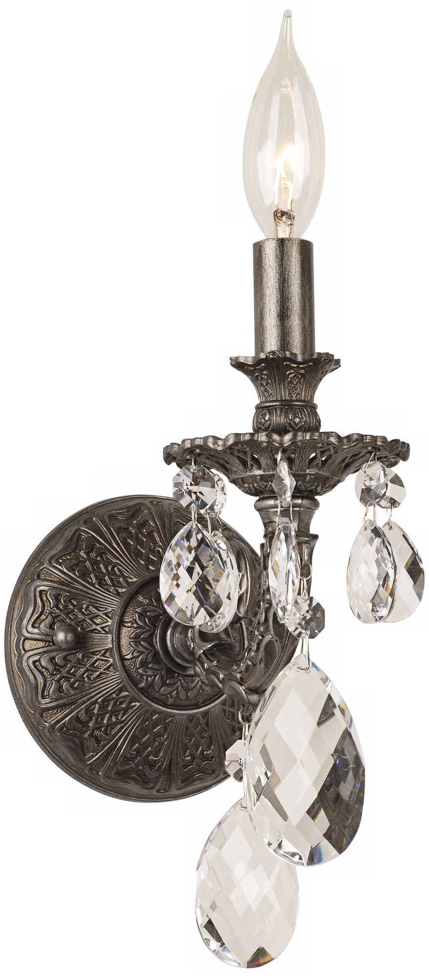 Schonbek Milano Collection 13 1/2" High Crystal Wall Sconce