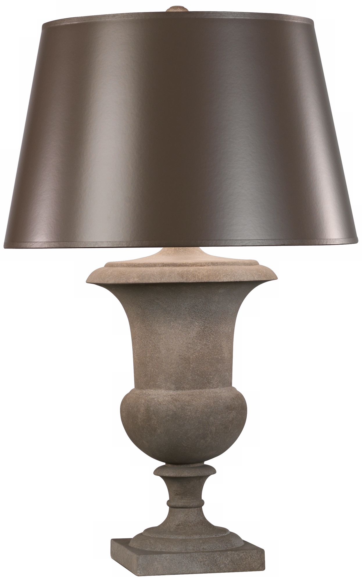 Robert Abbey Helena Limestone Taupe Table Lamp