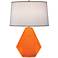 Robert Abbey Delta Pumpkin Orange 22 1/2" High Table Lamp