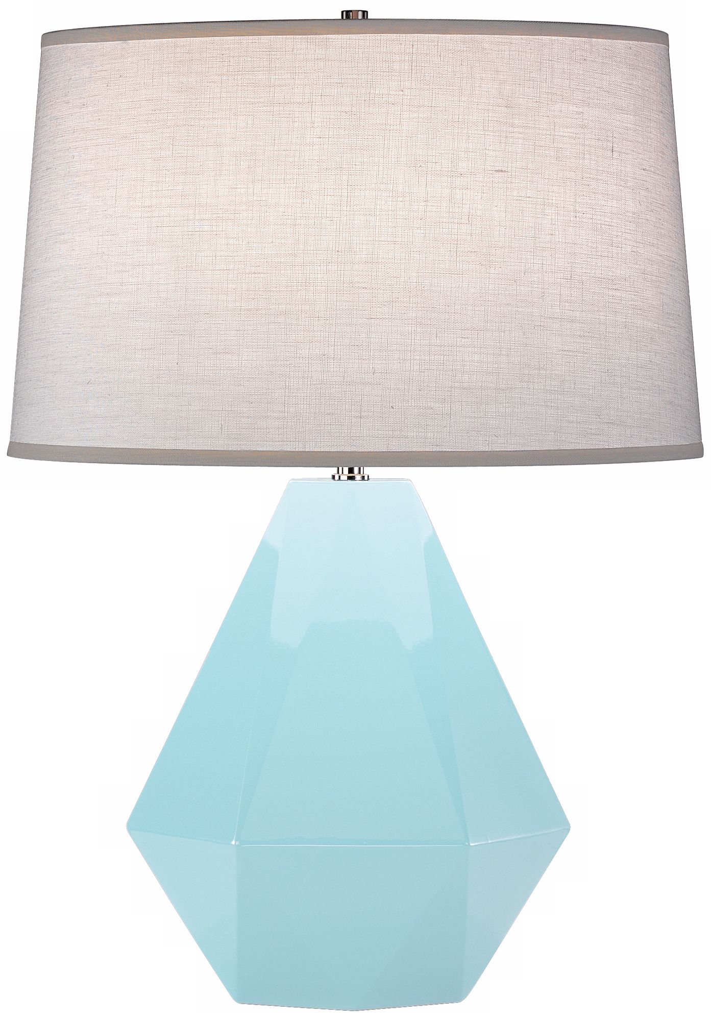 baby blue table lamp
