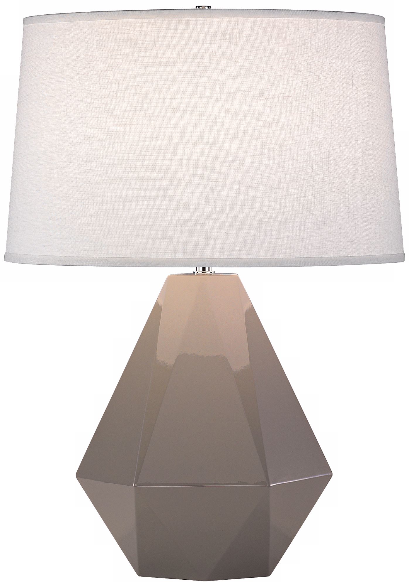Robert Abbey Delta Smokey Gray Taupe 22 1/2" High Table Lamp