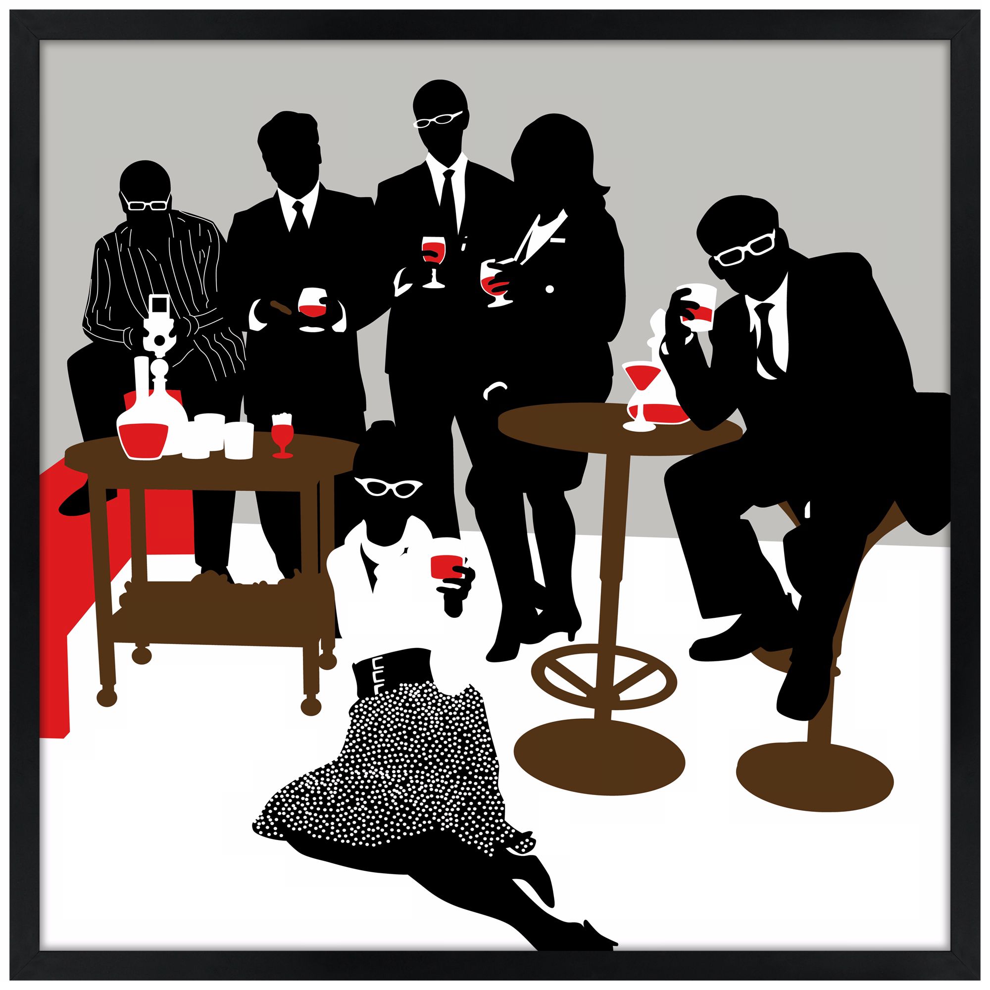 Martini Lunch Wall Art – Stylish Canvas Print for Home Decor