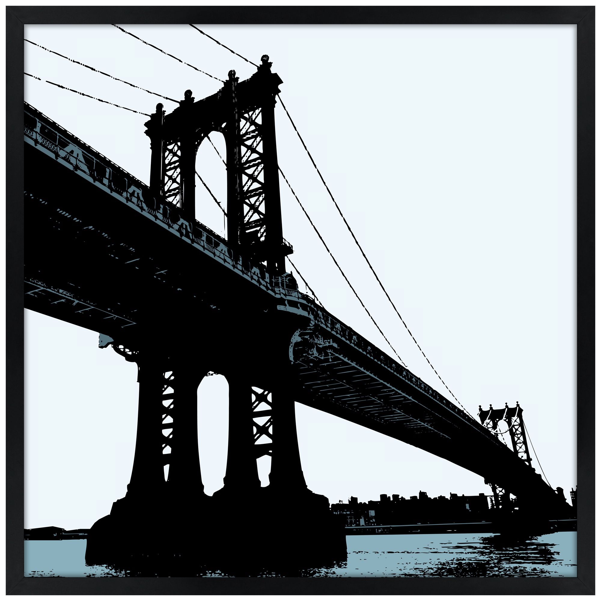 Manhattan Bridge Wall Art – Iconic Cityscape Canvas for Home Decor