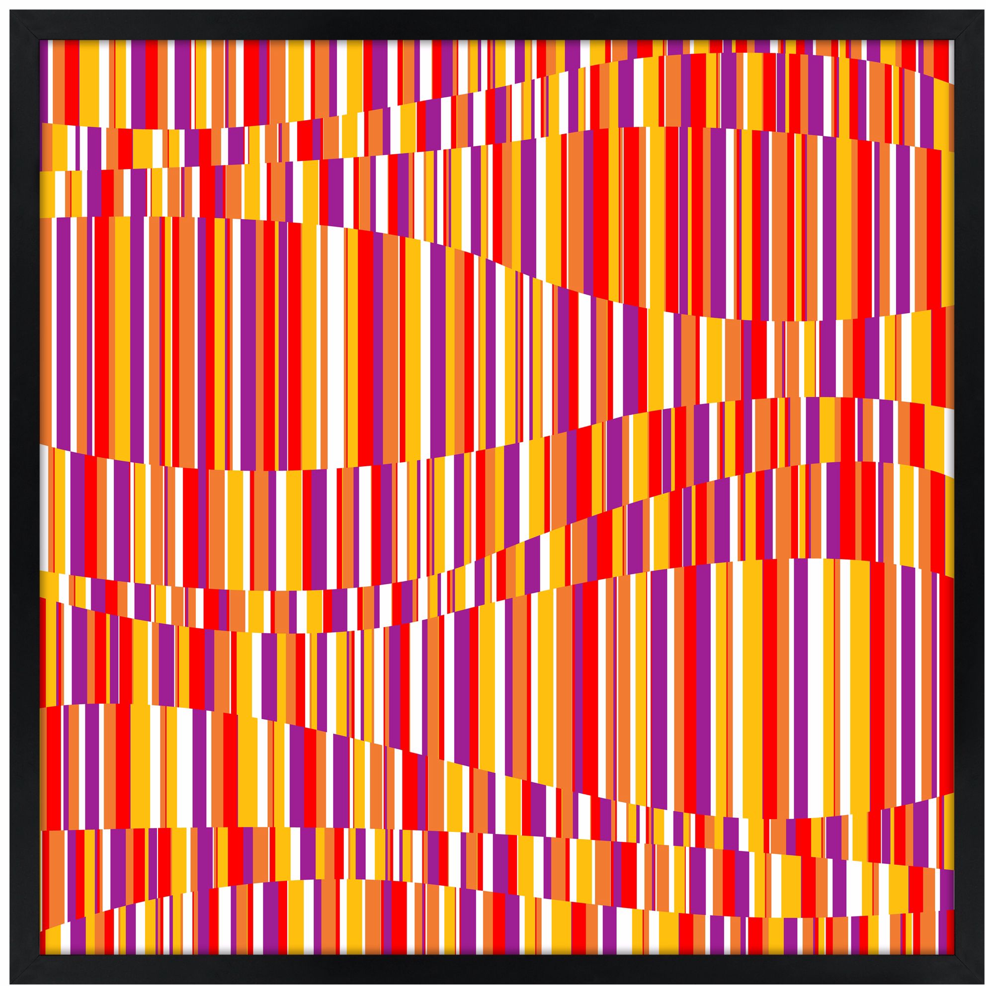 Techno Sunset Wall Art – Abstract Canvas for Modern Home Decor