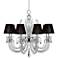 Derry Street 32" Wide Chrome and Crystal 8-Light Chandelier