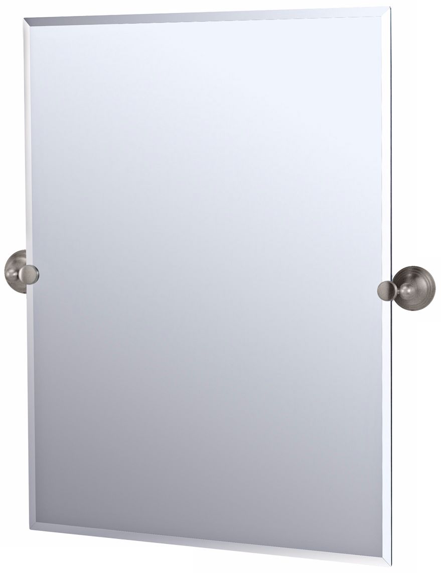 Gatco Charlotte Satin Nickel Rectangular High Wall Mirror