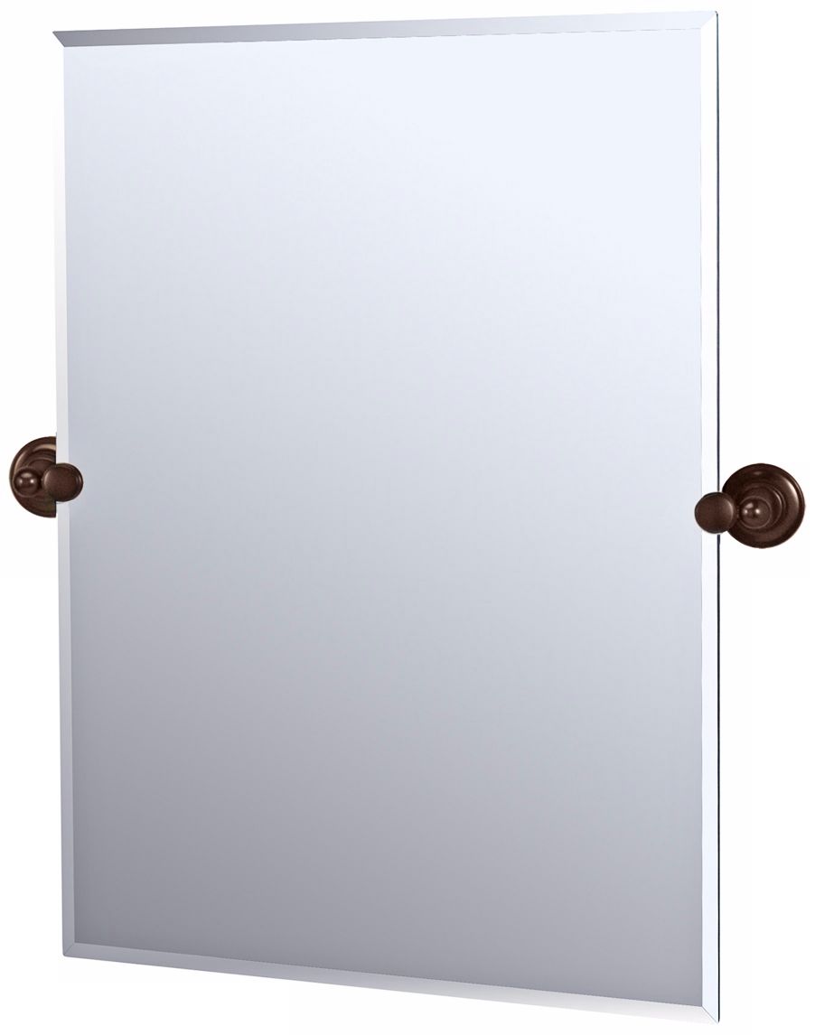 Gatco Tiara Bronze Finish Rectangular Tilt Wall Mirror