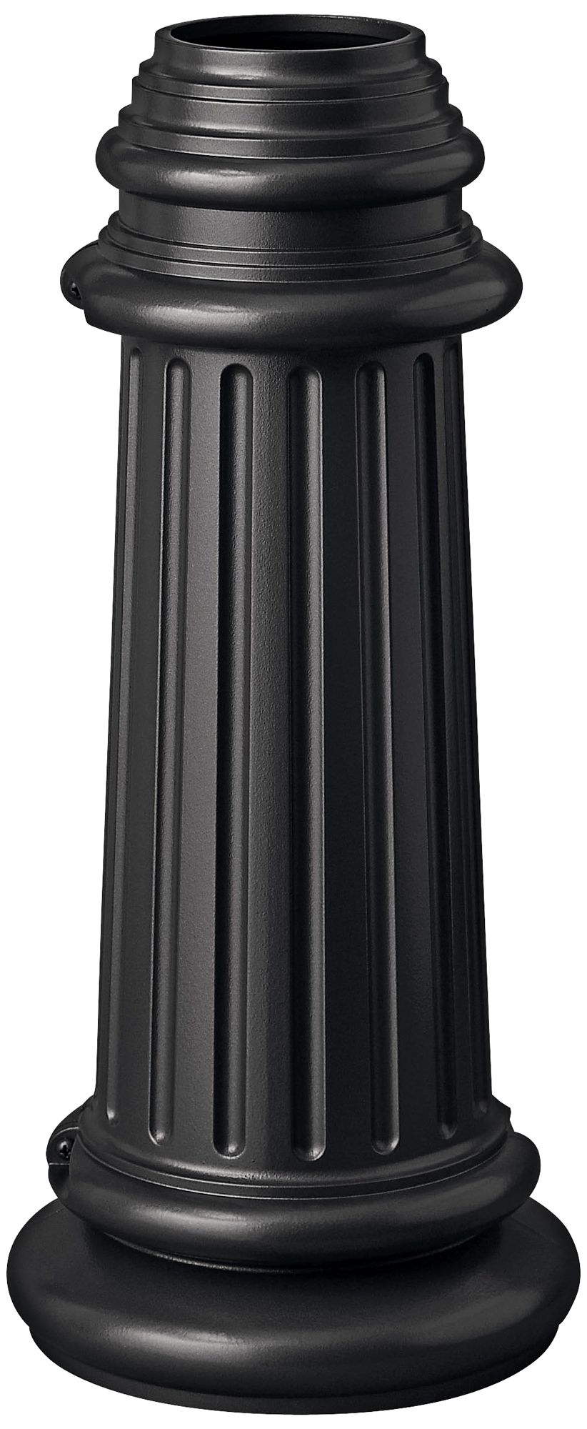 Post Base Pier and Accessory 18 1/4" HIgh in Black