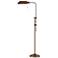 Pharmacy Rust Metal Adjustable Pole Floor Lamp