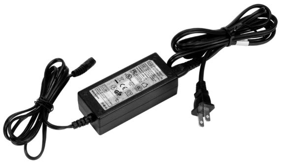 WAC 4.63" Wide Black 24V 60W Class 2 DC Plug-in Power Supply