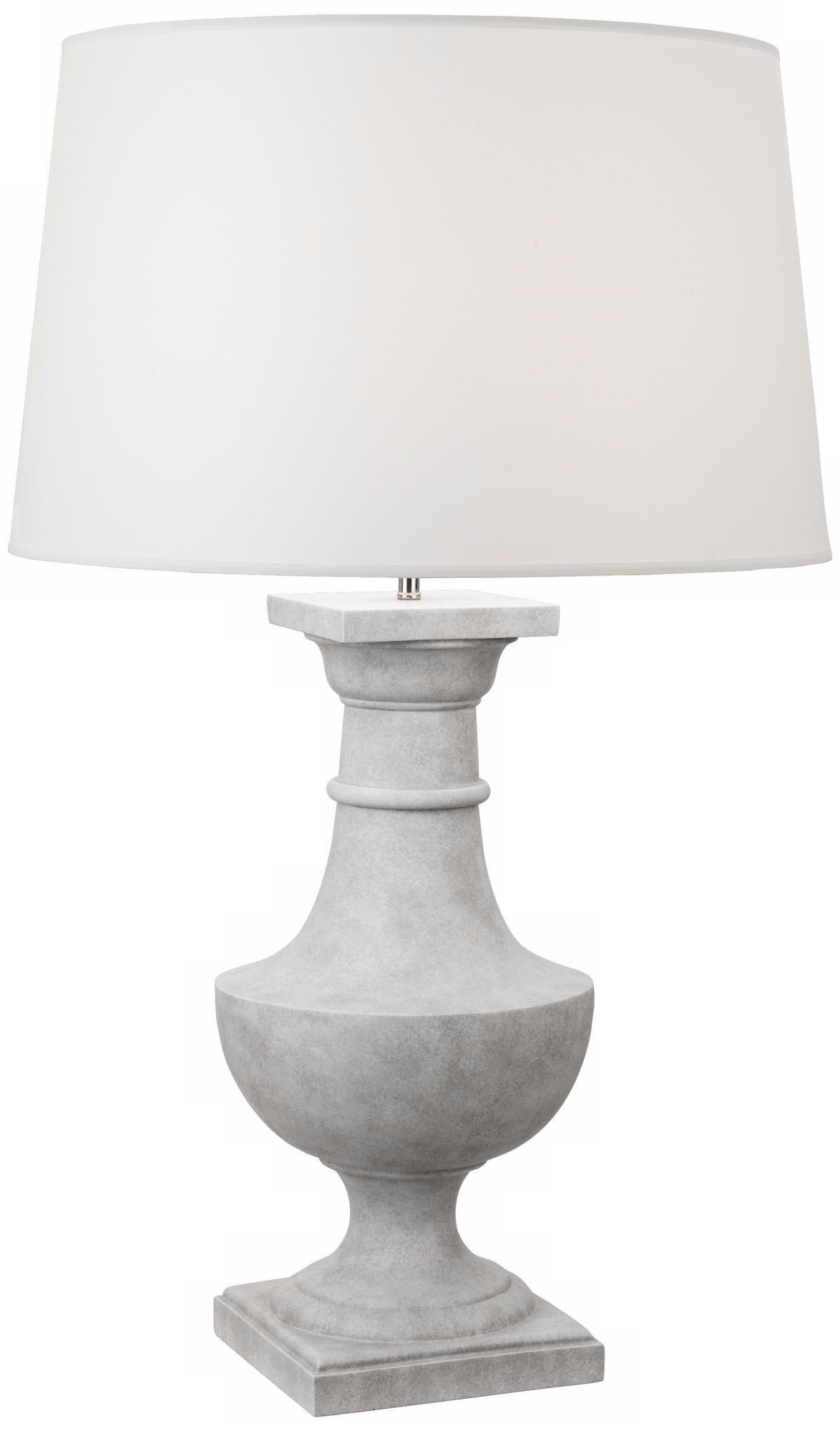 white concrete table lamp