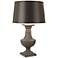 Robert Abbey Bronte Faux Limestone Taupe Shade Table Lamp