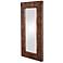 Timberlane Faux Walnut Stained 24" x 48" Wall Mirror