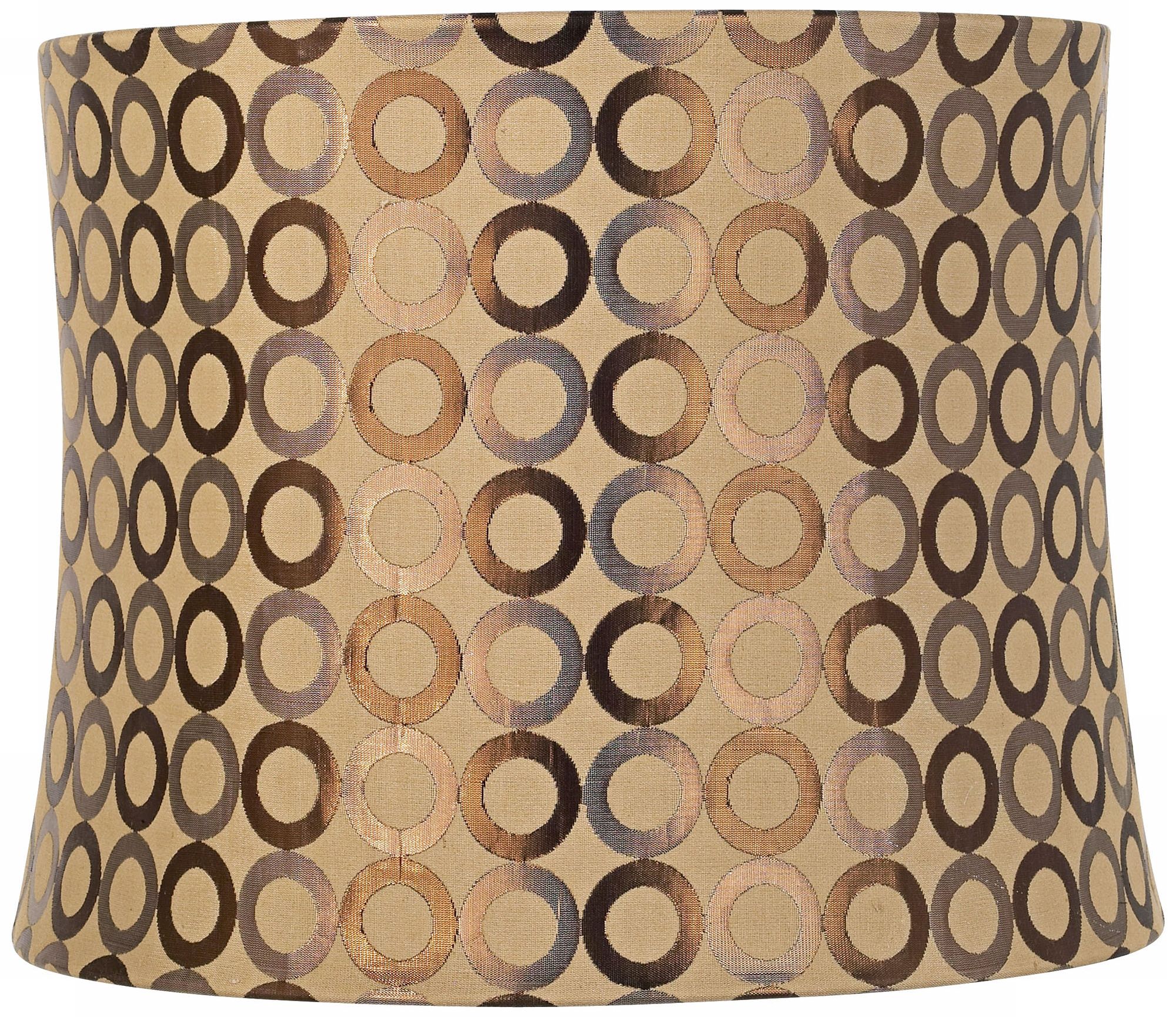 Copper Circles Drum Lamp Shade 13x14x11 (Spider)
