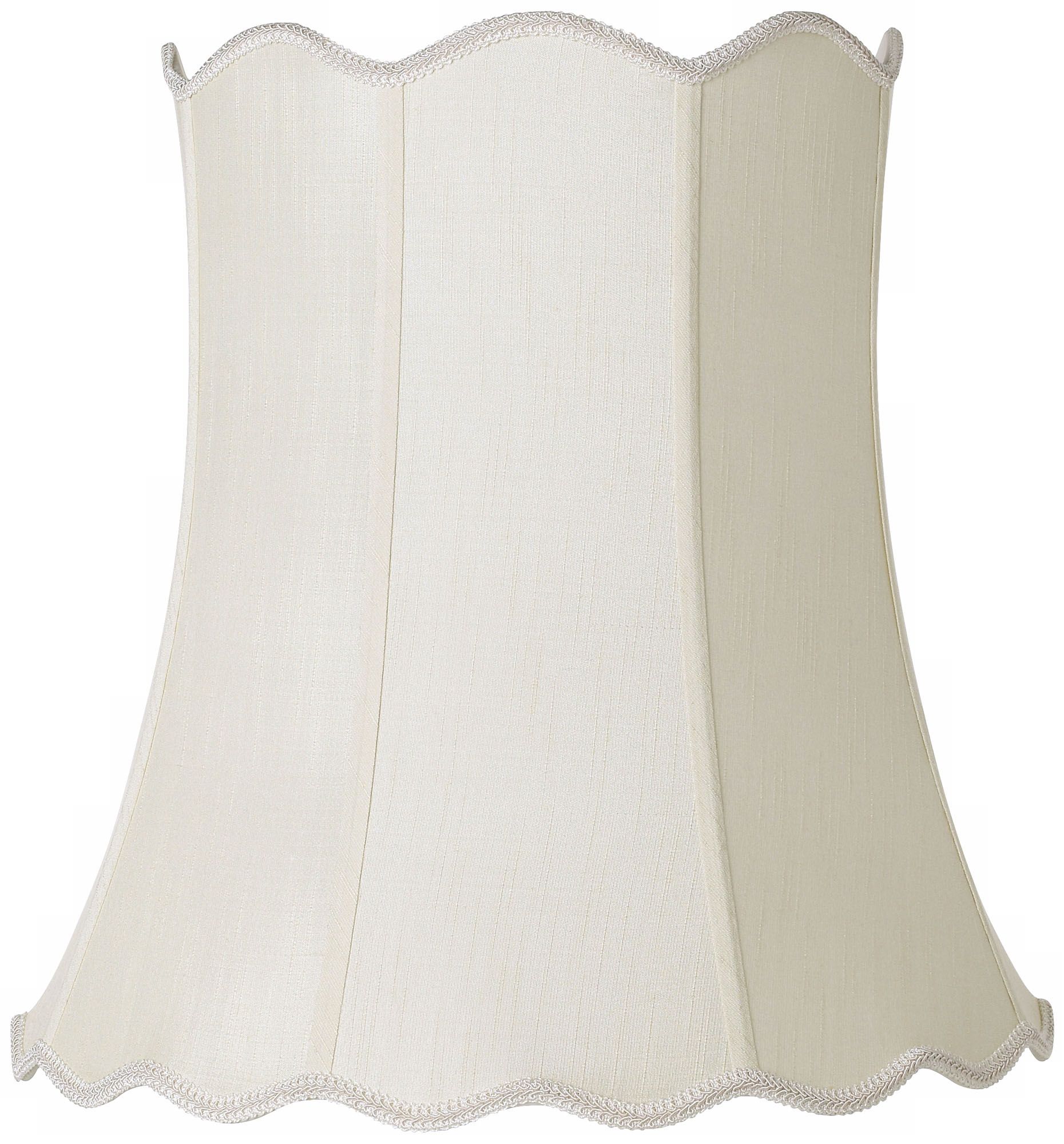 Imperial Creme Scallop Bell Lamp Shade 14x20x20 (Spider)