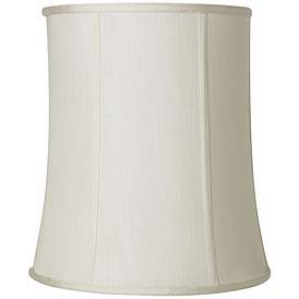 13 x 14 x 9 Linen Cream Inc. Royal Designs HB-610-14LNCR Shallow Drum Hardback Lamp Shade