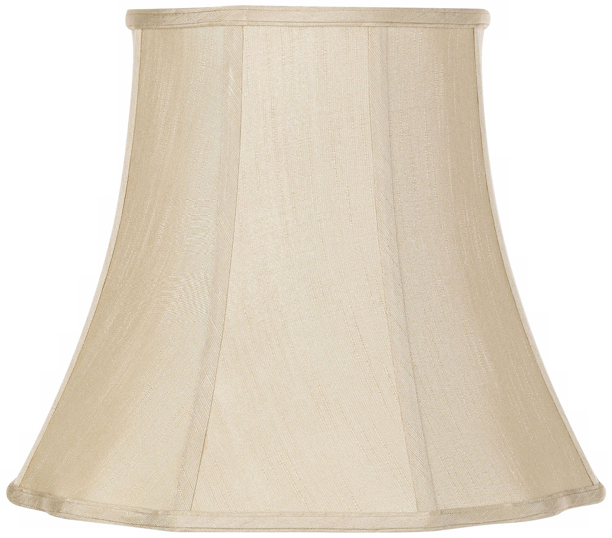 Imperial Taupe Bell Lamp Shade 10x16x14 (Spider)