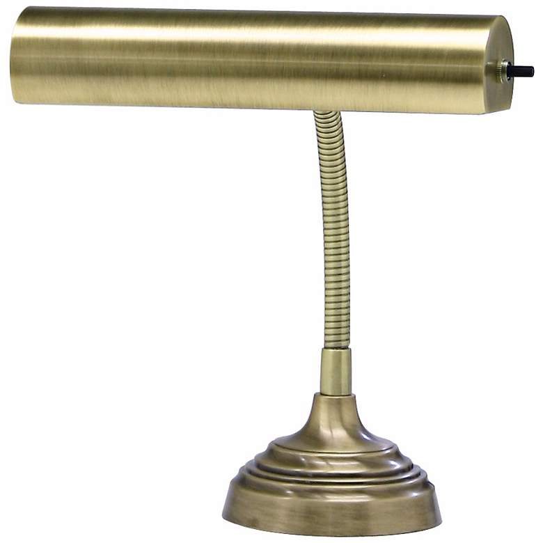 Image 2 House of Troy Advent Antique Brass Piano Desk Lamp
