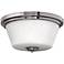 Hinkley Avon Collection Nickel 15" Wide Ceiling Light