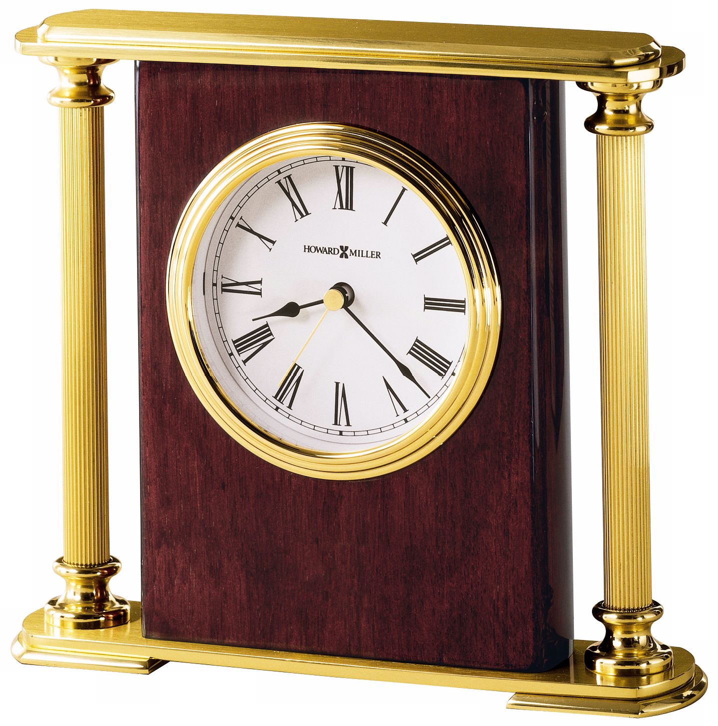 Howard Miller Rosewood Encore 7" Wide Tabletop Clock