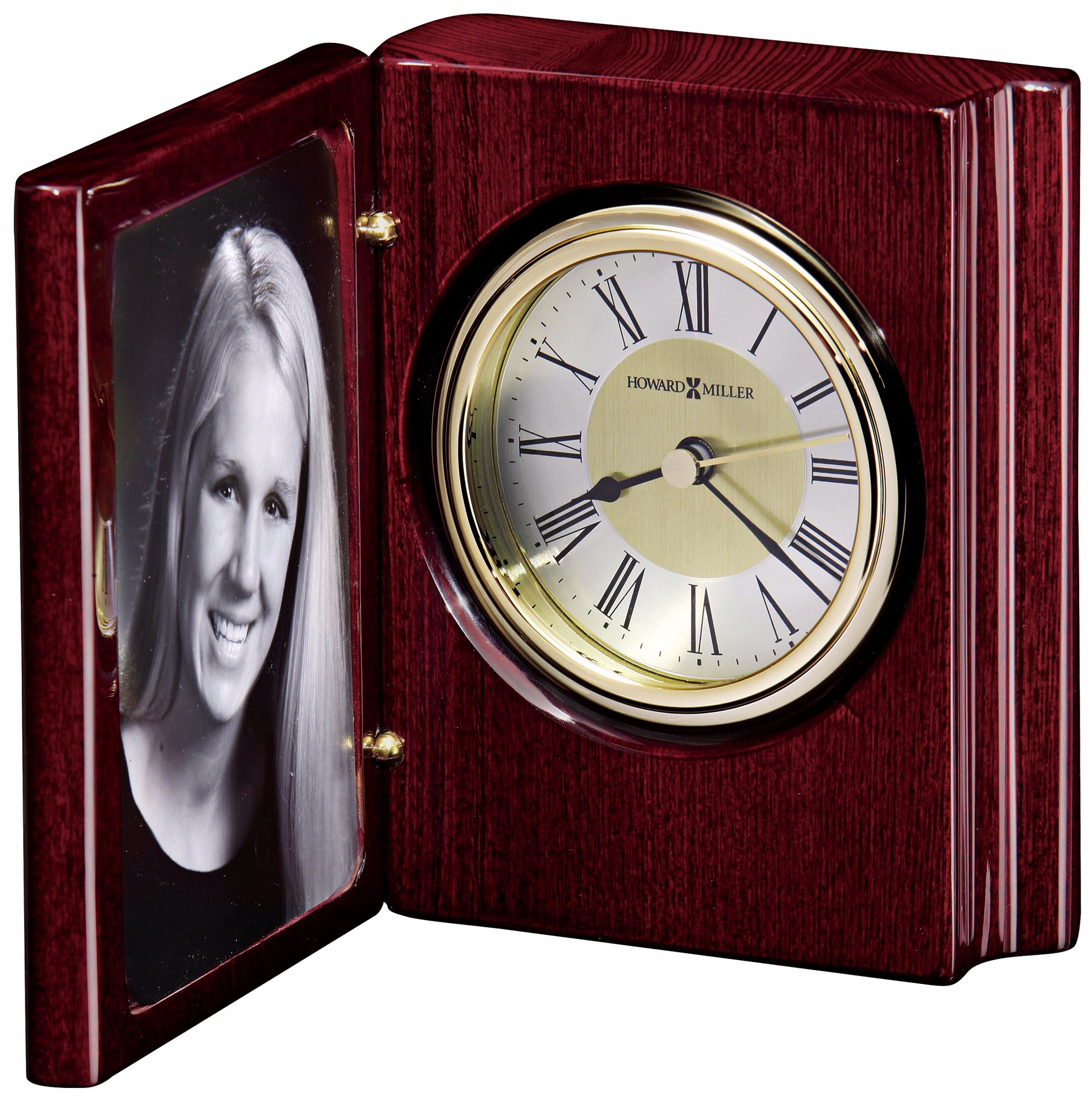 Howard Miller Portrait Book  5 1/4" High Desk Clock