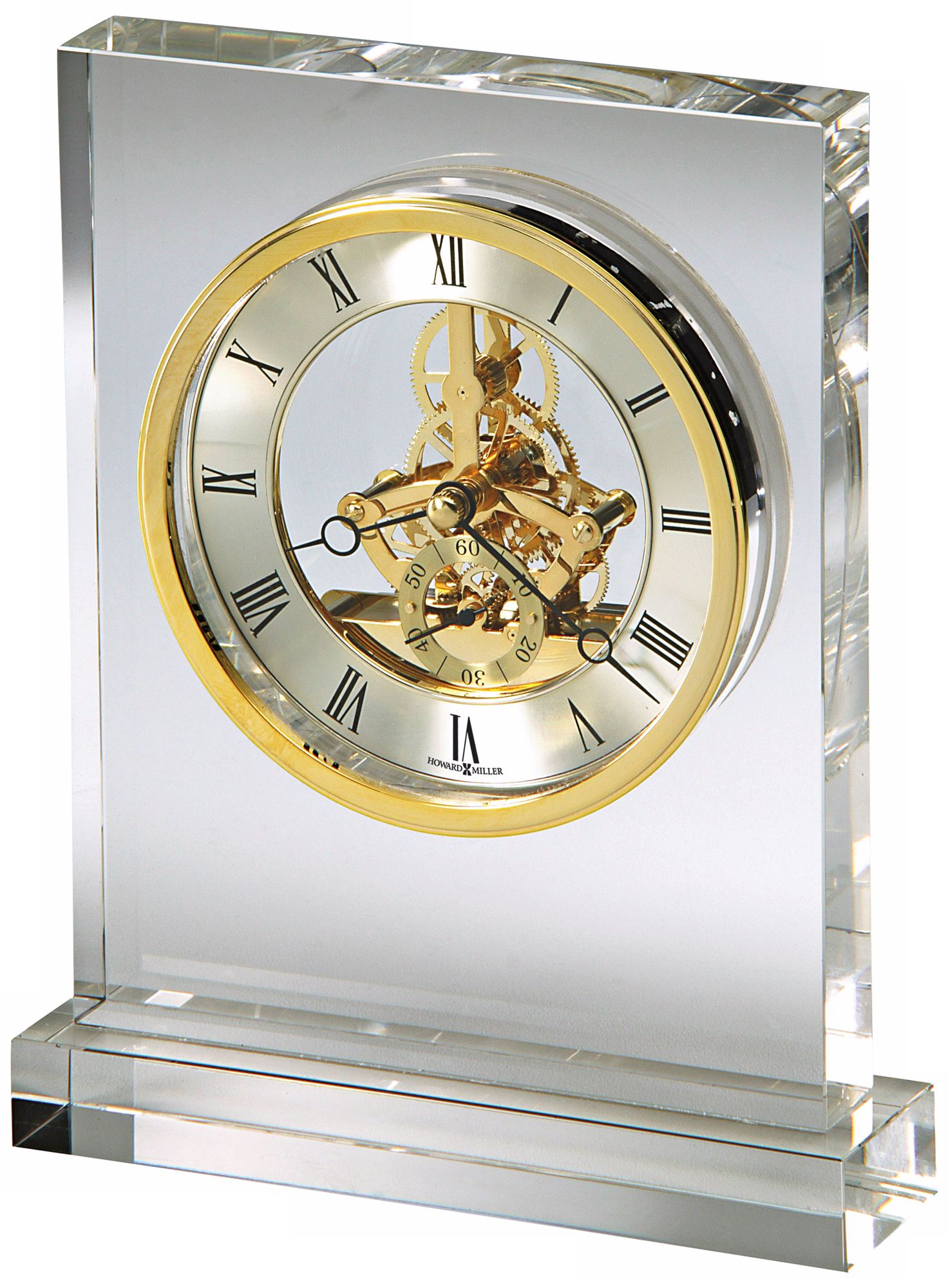 Howard Miller Prestige 8 1/4" High Crystal Tabletop Clock