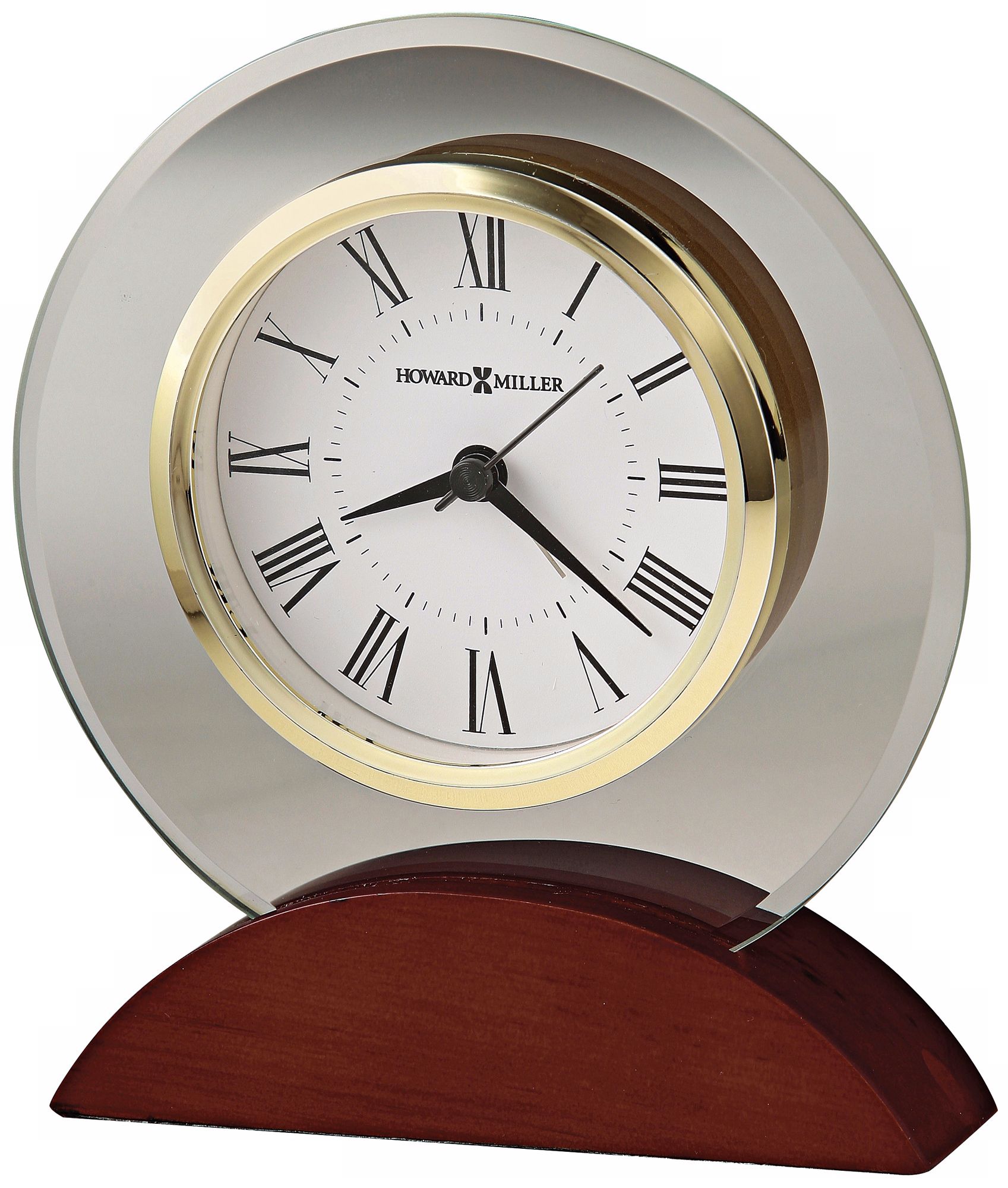 Howard Miller Dana 6"H Beveled Glass Table Alarm Clock R5052 Lamps