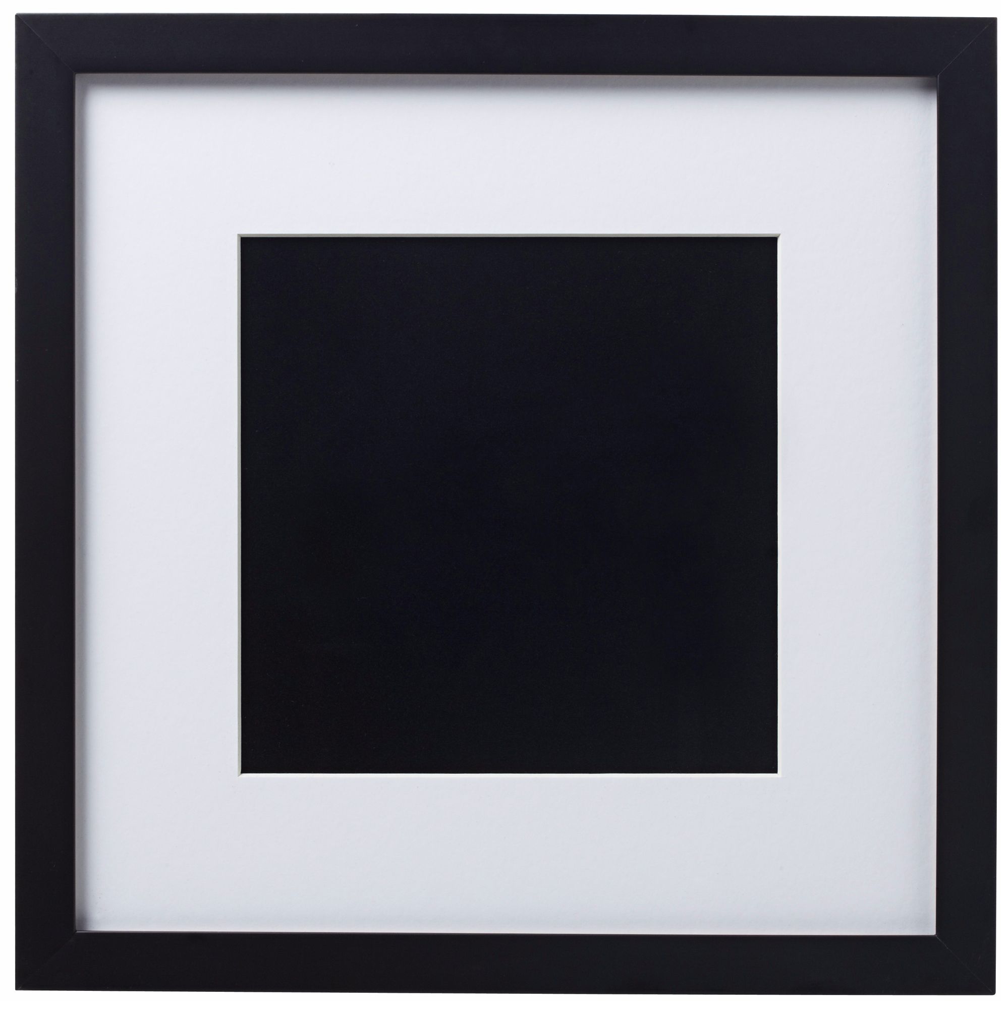 14 X 14 Black Finish With White Matting Wall Art Frame R6083
