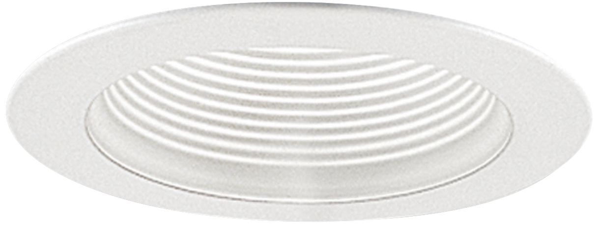 Nora 4" White Adjustable Phenolic Stepped Recessed Trim