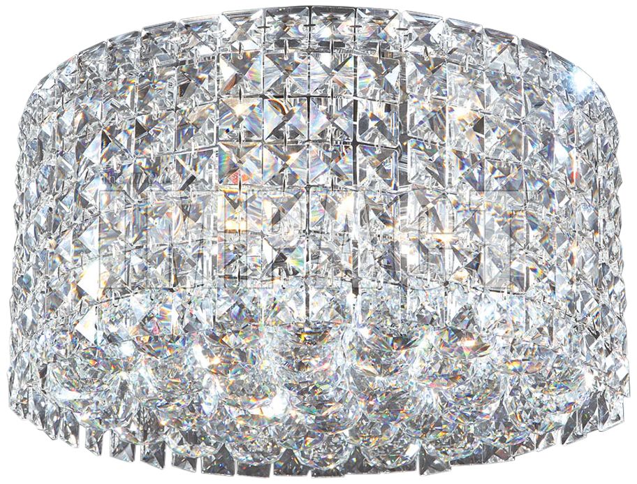 James R. Moder 13" Wide Imperial Crystal Ceiling Fixture