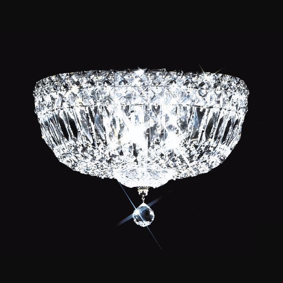 James R. Moder 10" Wide Imperial Crystal Ceiling Fixture
