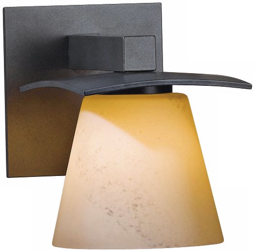 Hubbardton Forge Wren Stone Glass Wall Sconce