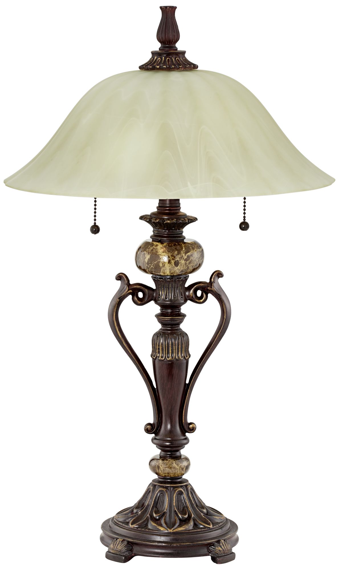 antique glass shade table lamps