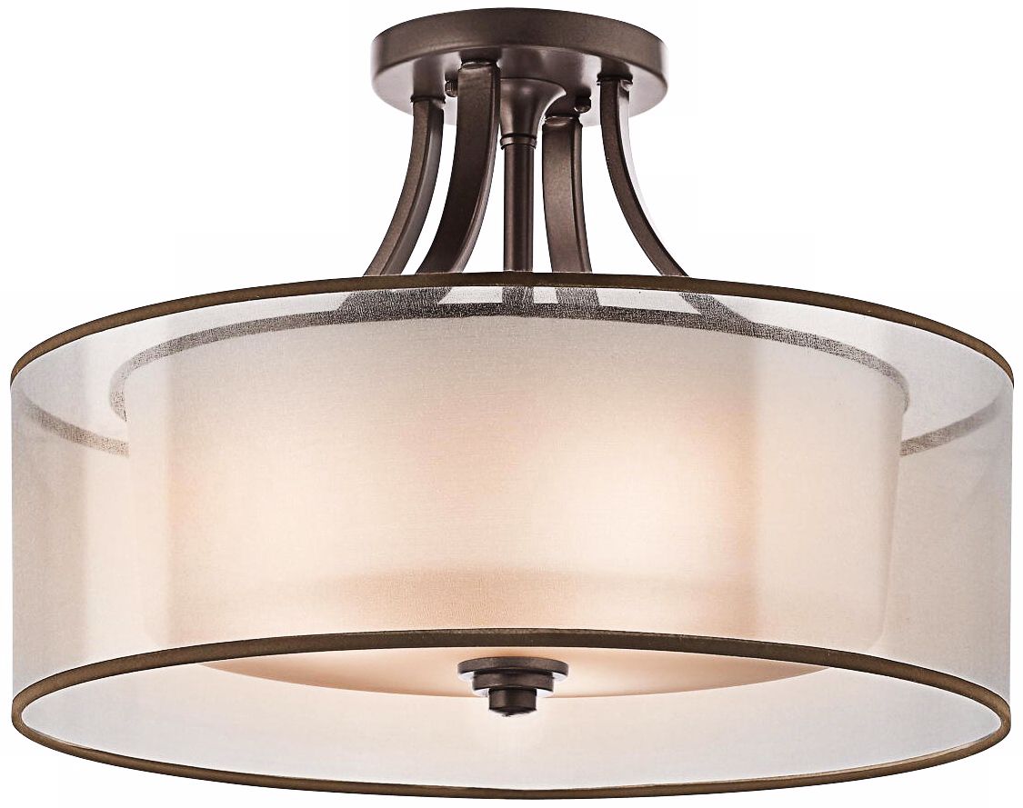 Kichler Lacey 20" Wide Bronze Ceiling Light Fixture T1214 Lamps Plus